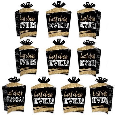 Big Dot of Happiness Reunited - Table Decorations - School Class Reunion Party Fold and Flare Centerpieces - 10 Count