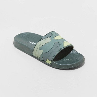 Kids' Nikko Slip-on Slide Sandals - Cat & Jack™ Olive M : Target