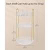 3-Tier Rotating Makeup Organizer, Round Skincare Lazy Susan with Adjustable Shelves, Transparent Countertop Storage - 4 of 4