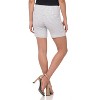 Rekucci Women's Pull-On Stretch Cuffed Shorts with Button Detail - 3 of 4