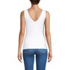 Lands' End Women's Tugless Double Layer Lace V-Neck Tank Top - 2 of 3