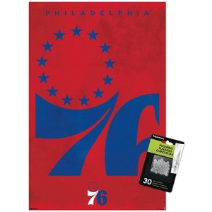 Trends International NBA Philadelphia 76ers - Logo 25 Unframed Wall Poster Prints - 1 of 4
