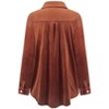 Clearlove Womens Winter Velvet Long Sleeve Button Down Casual Tops Shirts - 4 of 4