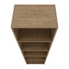 Okak 4/5 Tier Tall Flat Bookshelf Corner Organizer,Wooden Display Bookcase Open Storage Rack for Office,Living Room - 4 of 4