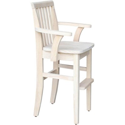 Eco-Friendly Mission-Style Solid Wood Youth Accent Chair