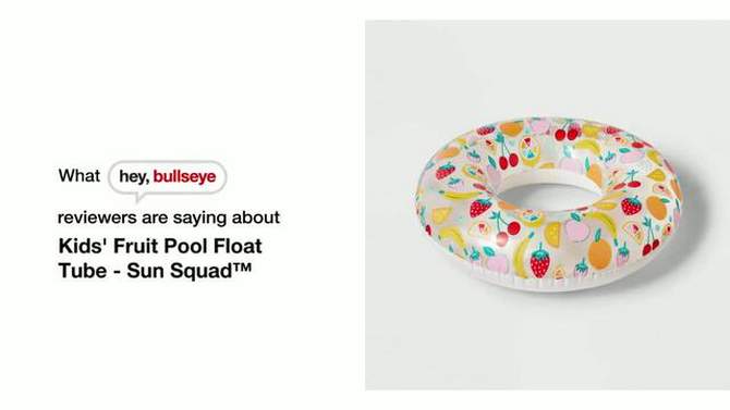 Kids&#39; Fruit Pool Float Tube - Sun Squad&#8482;, 2 of 9, play video