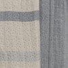 Farm to Home Horizon Organic Throw Blanket – Pearl Canyon, 60"x80", 100% Organic Cotton Reversible Chambray Stripe Design - 3 of 3