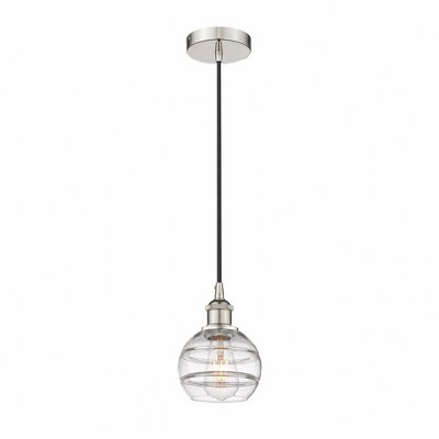 Rochester - 1 Light Cord Hung Mini Pendant In Industrial Style-7.88 Inches Tall and 5.88 Inches Wide