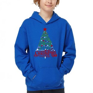 LA Pop Art Have Yourself a Merry Little Christmas - Boy's Word Art Hooded Sweatshirt - 1 of 4