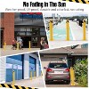 42 Inch Heavy Duty Safety Bollards Yellow Steel Posts 4.5 Inch Diameter with 16 Anchor Bolts - 4 of 4
