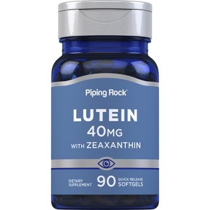 Piping Rock Lutein & Zeaxanthin 40mg | 90 Softgels - 1 of 4