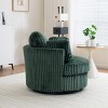 Modern Swivel Chair, Removable Cushions, Plush Corduroy, Engineered Wood Frame, Cozy Corner For Living Room Or Bedroom-The Pop Home - 3 of 4
