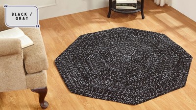 Diluth & Emerald 4' x 6' Oval Reversible Chenille Braided Rug