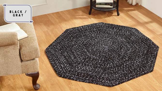 Chenille Tweed Collection 100% Polyester Reversible Indoor Area Utility Rug - Better Trends, 2 of 7, play video