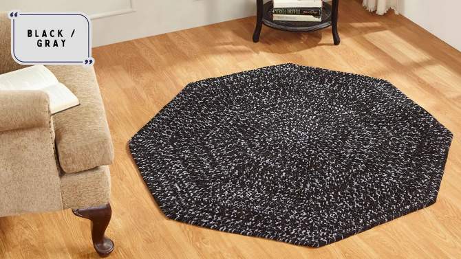 Chenille Tweed Collection 100% Polyester Reversible Indoor Area Utility Rug - Better Trends, 2 of 6, play video