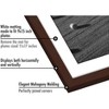 Americanflat 11x17 Picture Frame in Mahogany - Displays 9x15 With Mat and 11x17 Without Mat - Set of 5 Frames with Sawtooth Hanging Hardware - 4 of 4