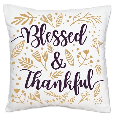 Big Dot Of Happiness Fall Pumpkin - Halloween Or Thanksgiving Party Home  Decorative Canvas Cushion Case - Throw Pillow Cover - 16 X 16 Inches :  Target