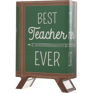Pavilion Gift Company - Best - 4" Acrylic Chalkboard Plaque - Wall Sign Panels - 1 of 4