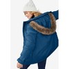 ellos Plus Size Faux Fur Trim Parka - 3 of 4