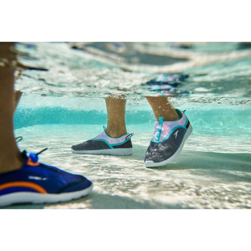 Speedo Jr Surfwalker Shoes - Black/Orange/Blue, 4 of 8