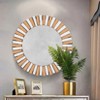 ARTLOGE 60cm/80cm Break Depression Round Beveled Mirror Wall-Mounted Bathroom Vanity Mirror - 4 of 4
