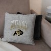 NCAA Colorado Buffaloes 16" Heather Gray Sweatshirt Pillow - 3 of 4
