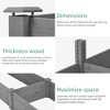 Okak Square 48x48x10 Inch Raised Garden Bed Wooden Planter Box for Outdoor Use, No Tools Required for Assembly - 4 of 4