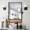 Pexfix Metal Framed Pivoted Bathroom Wall Vanity Mirror Adjustable Wall-Mounted For Modern Wall Decor - 3 of 4