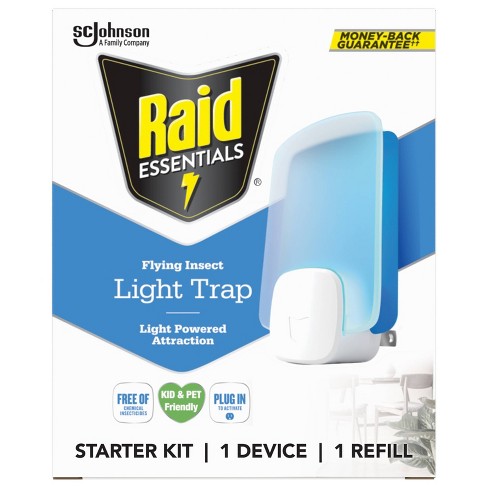 Raid Essentials Flying Insect Light Trap Starter Kit - 1 Device +