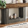 HDZNVF 63in Farmhouse Console Table with Storage 2-Tier Rustic Entryway Sofa Table Behind Couch, Narrow Hallway - 4 of 4