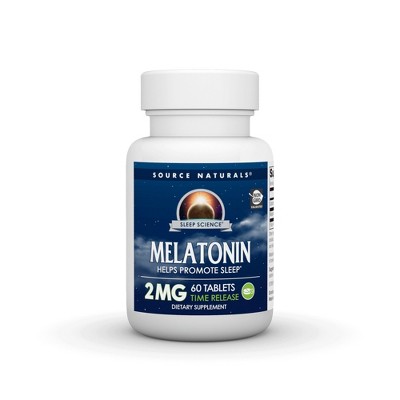 Melatonin 2mg Timed Release by Source Naturals, Inc.  -  60 Sustained Release Tablet