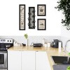"Kitchen Collection VII" 4-Piece Vignette with 7-Peg Mug Rack by Millwork Engineering, Black Frame - 2 of 4