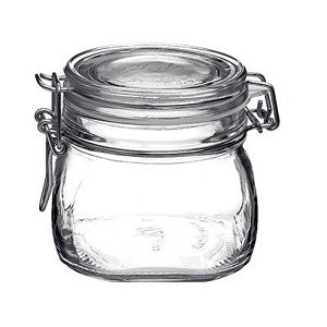 Bormioli Rocco Fido 17.5 Ounce Glass Storage Jars:, 17 Ounce, Clear - 1 of 3
