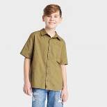 Boys' Woven Short Sleeve Button-Down Shirt - art class™
