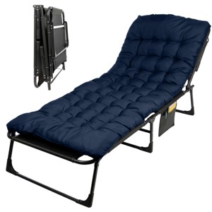 Wakeman Outdoors Camping Cot with Cushion - 1 of 4