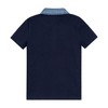 Hope & Henry Boys' Organic Short Sleeve Jersey Polo with Chambray Trim, Infant - 3 of 4