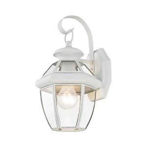Livex Lighting Monterey 1 - Light Wall Light in  White - 1 of 2