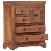 vidaXL Sideboard 24.4 inches x11.8 inches x29.5 inches  Solid Acacia Wood - 2 of 4