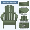 Hyleory HDPE Folding Adirondack Chair  – Weather-Resistant Outdoor Lounge Chair - 3 of 4