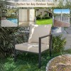 YARDSIGHT Metal Chair with Wicker Backrest & Cushion - Stylish Outdoor Seating for Front Yard, Porch, Deck, Balcony, Backyard & Sunroom” - 4 of 4
