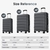 Lyngins Hardside Honeycomb Luggages with Spinner Wheels,TSA Lock,Side Hooks,Expandable Suitcases for  Weekend Trip,Travel - 3 of 4