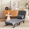 NicBex Small Folding Sofa Bed Recliner with 5-Position Adjustable Backrest, Upholstered Sleeper Chair for Living Room & Bedroom - 2 of 4