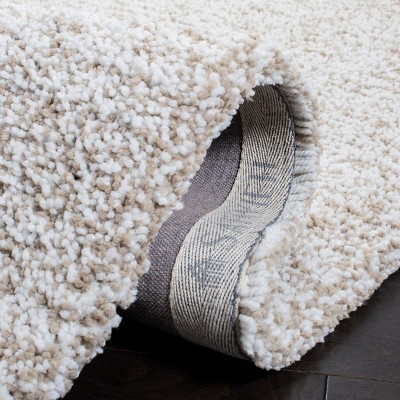 Sand Ivory Hand-Tufted Shag 4' x 6' Area Rug