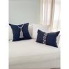 Rope Piping Linen Pillow - 4 of 4