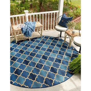 Unique Loom    Outdoor Trellis Eden Trellis Area Rug - 1 of 4