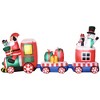 8ft Christmas Inflatables Outdoor Decorations Train with Santa Claus, Snowman, Penguin and Gift Boxes, Blow-Up LED Yard Christmas Decor - 2 of 4