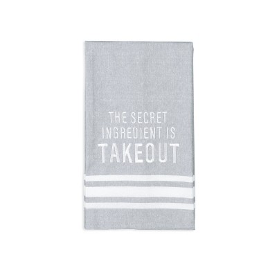 Totalee Gift The Secret Ingredient Is Tea Towel Cotton White