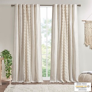 PAGED Curtains Cotton Printed Window Curtain Panel Privacy Assured for Bedroom, Living Room - 1 of 4