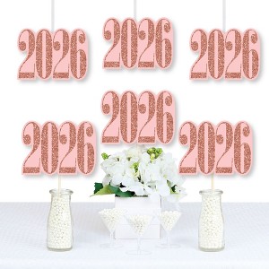 Big Dot of Happiness Rose Gold Grad - 2026 Decorations DIY Graduation Party Essentials - Set of 20 - 1 of 4