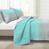 Lush Decor Glitter Ombre Metallic Print Quilt Set - 2 of 4